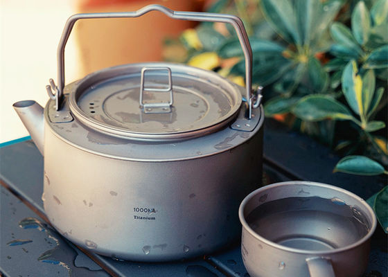 Light Weight High Purity 4.5g/Cm3 Titanium Tea Set No Harm To Body